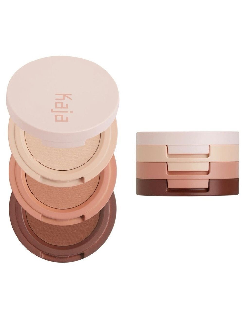 Kaja Beauty Bento Bouncy Shimmer Eyeshadow Trio - Velvet Dream - Neutral Shades